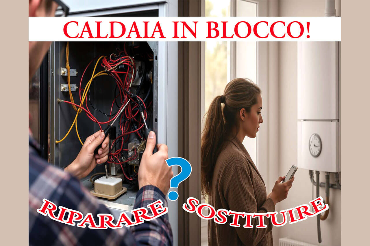 CALDAIA IN BLOCCO: RIPARAZIONE O SOSTITUZIONE? COSA VALUTARE PRIMA DI DECIDERE